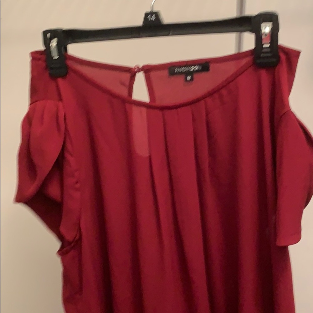 Maroon blouse